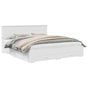 Bed Frame with Drawer White 180 x 200 cm Engineered Wood
