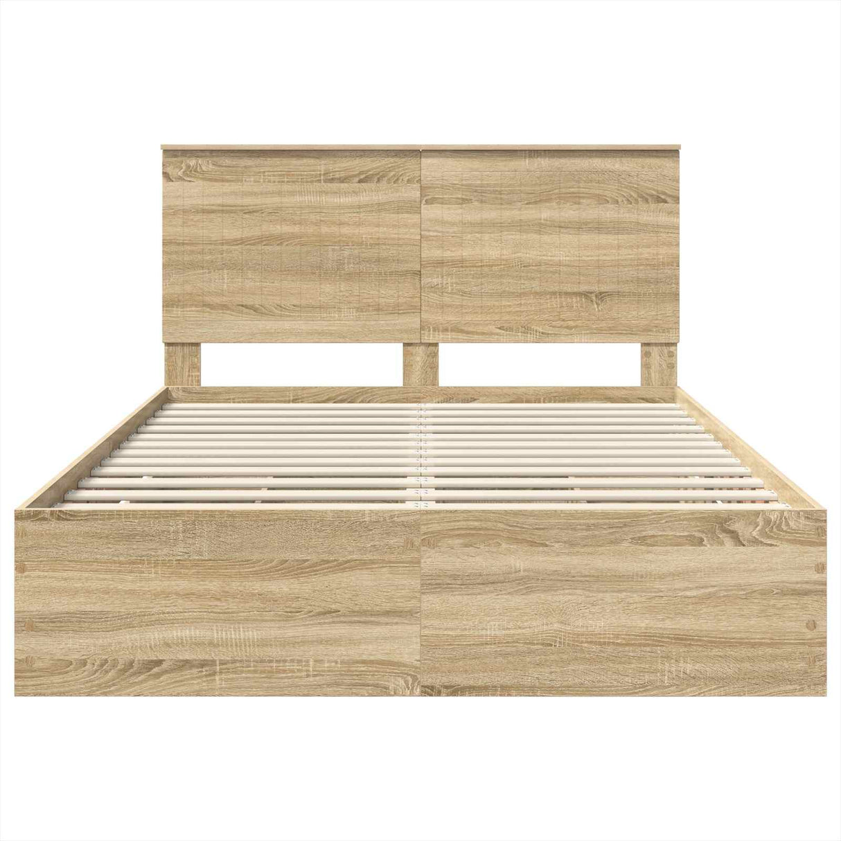 Bed Frame with Drawer Sonoma Oak 135 x 190 cm Engineered Wood