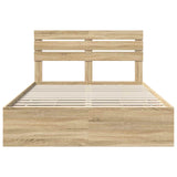 Bed Frame with Drawer Sonoma Oak 150 x 200 cm Engineered Wood