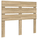 Bed Frame with Drawer Sonoma Oak 135 x 190 cm Engineered Wood - Close-Up Angle