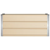 Planter Ivory 100 x 40 x 45 cm Steel