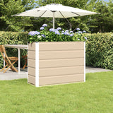 Planter Ivory 100 x 40 x 75 cm Steel