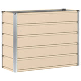 Planter Ivory 100 x 40 x 75 cm Steel - Front View