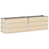 Planter Ivory 160 x 40 x 45 cm Steel