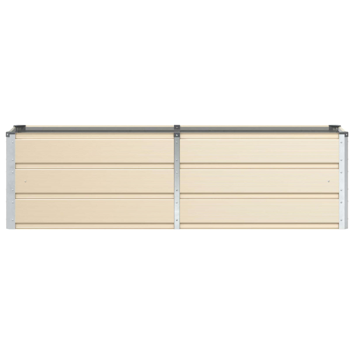 Planter Ivory 160 x 40 x 45 cm Steel