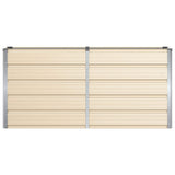 Planter Ivory 160 x 40 x 75 cm Steel