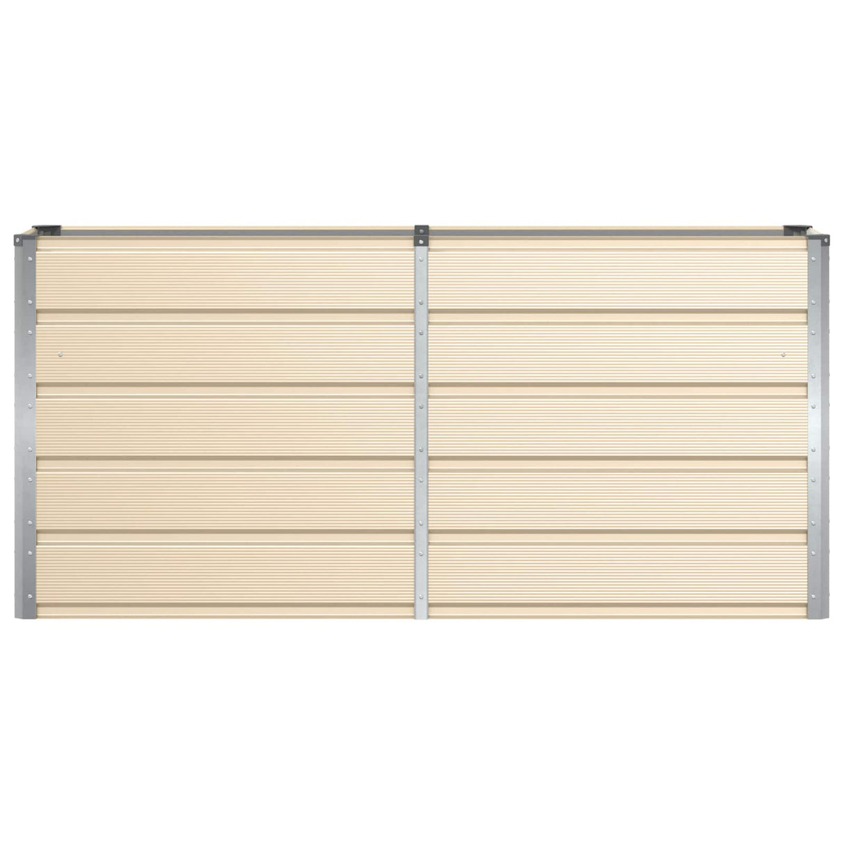 Planter Ivory 160 x 40 x 75 cm Steel