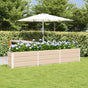 Planter Ivory 240 x 40 x 45 cm Steel