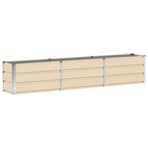 Planter Ivory 240 x 40 x 45 cm Steel