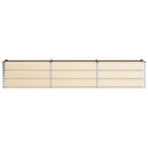 Planter Ivory 240 x 40 x 45 cm Steel