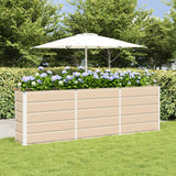 Planter Ivory 240 x 40 x 75 cm Steel