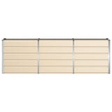 Planter Ivory 240 x 40 x 75 cm Steel