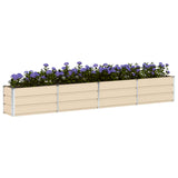 Planter Ivory 320 x 40 x 45 cm Steel - Side View