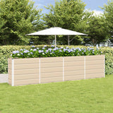 Planter Ivory 320 x 40 x 75 cm Steel