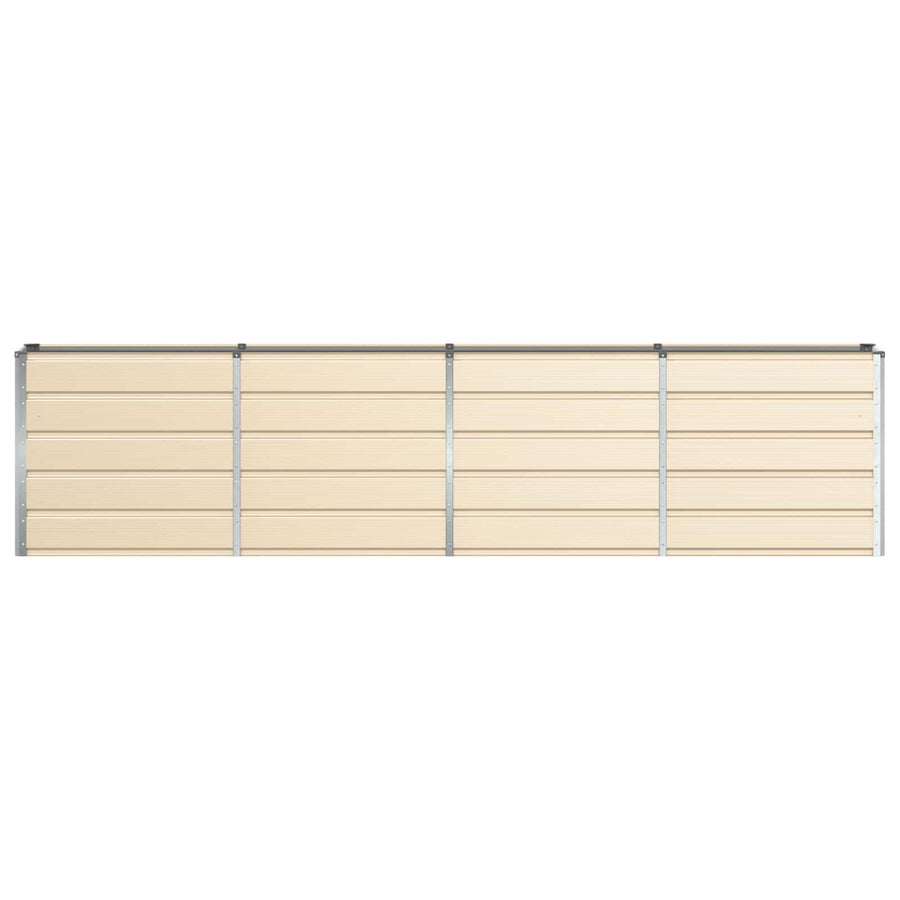 Planter Ivory 320 x 40 x 75 cm Steel
