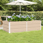 Planter Ivory 160 x 80 x 45 cm Steel