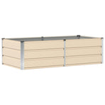 Planter Ivory 160 x 80 x 45 cm Steel