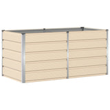 Planter Ivory 160 x 80 x 75 cm Steel