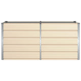 Planter Ivory 160 x 80 x 75 cm Steel