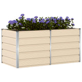Planter Ivory 160 x 80 x 75 cm Steel