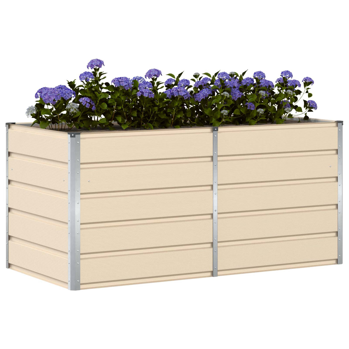 Planter Ivory 160 x 80 x 75 cm Steel