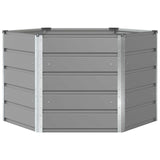 Planter Light Grey 129 x 129 x 75 cm Steel