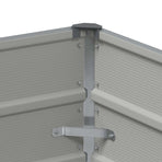 Planter Light Grey 100 x 100 x 45 cm Steel