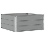 Planter Light Grey 100 x 100 x 45 cm Steel