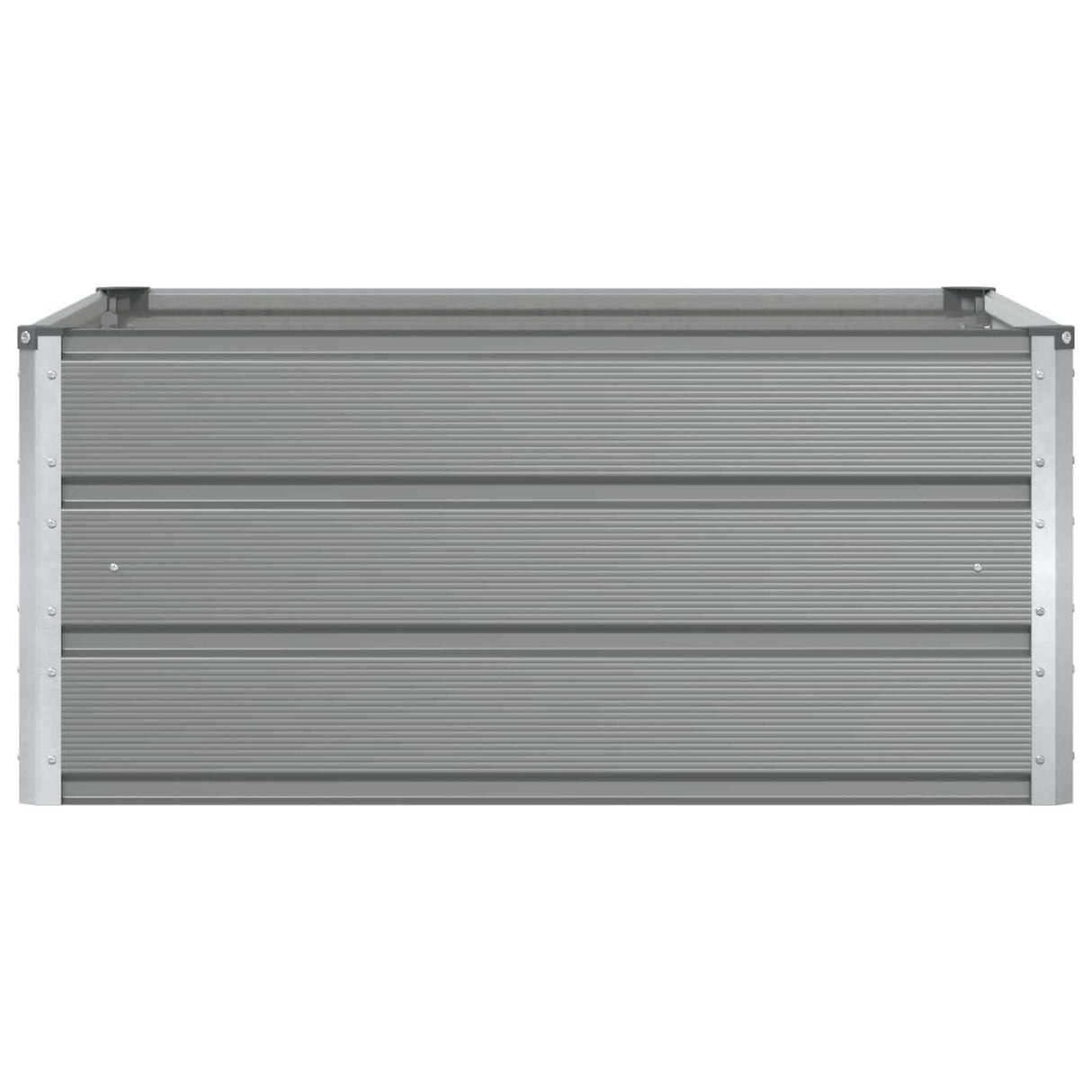 Planter Light Grey 100 x 100 x 45 cm Steel