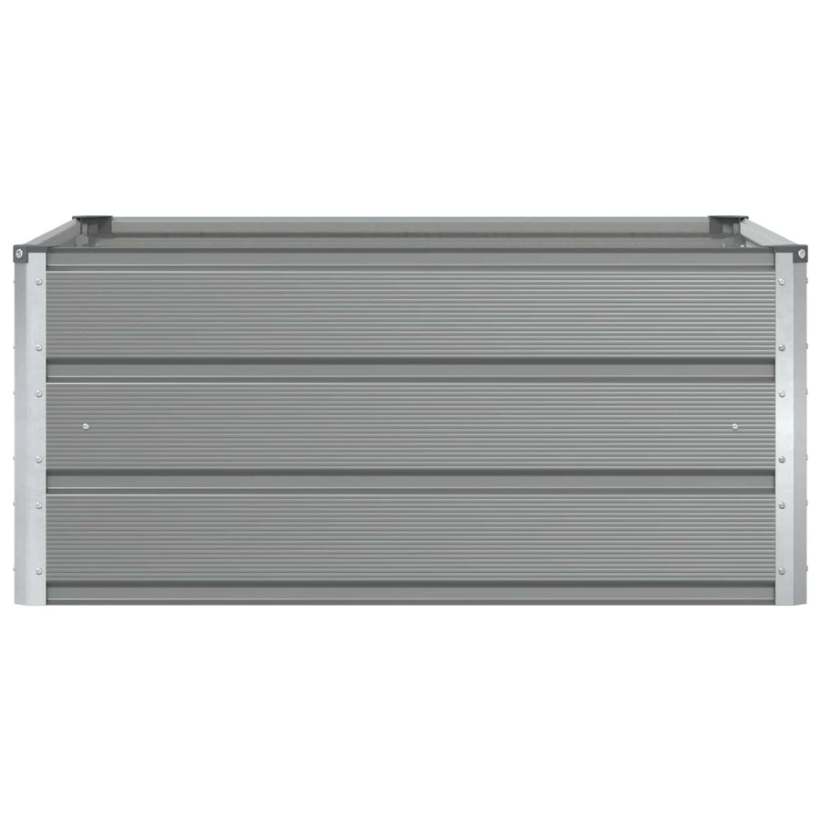 Planter Light Grey 100 x 100 x 45 cm Steel