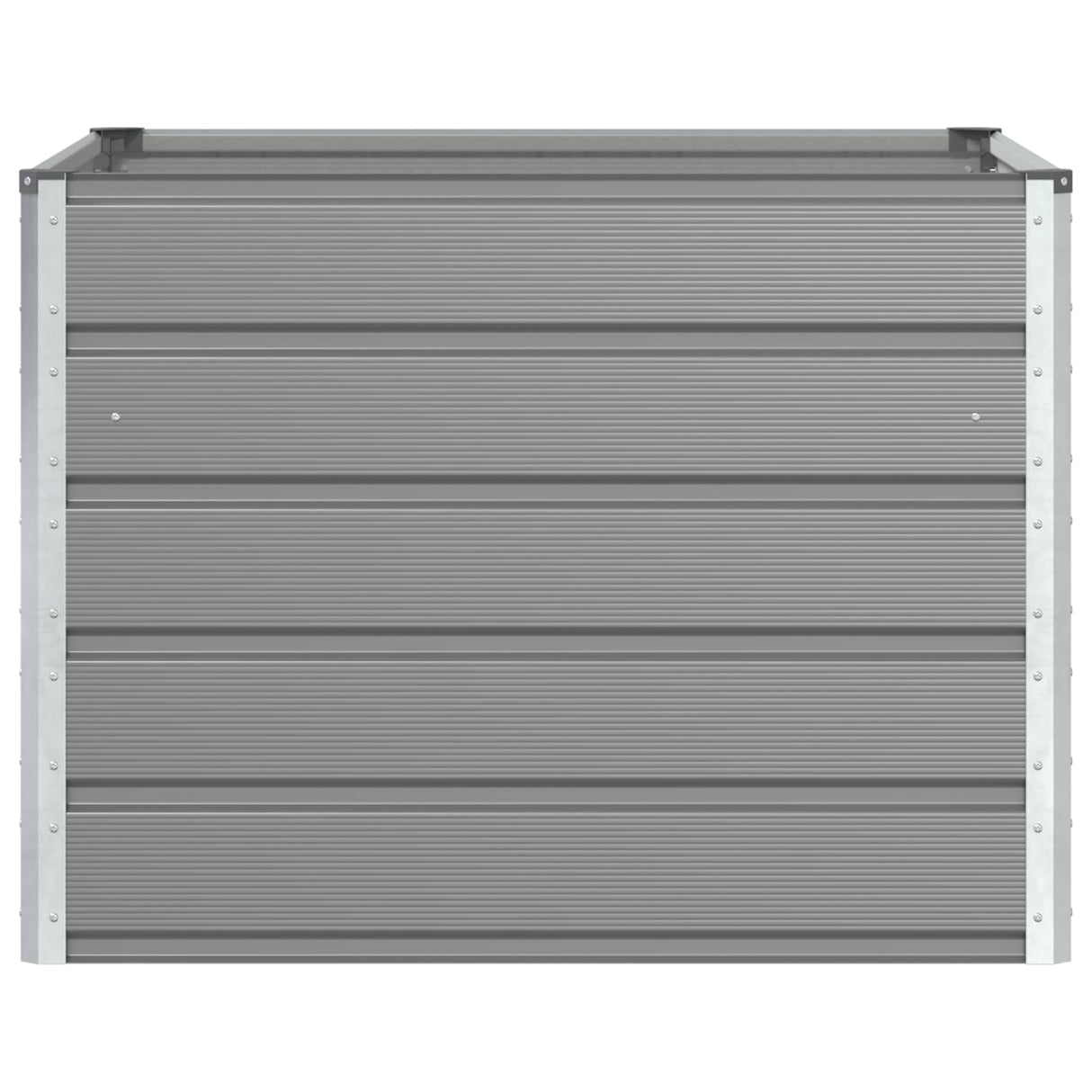 Planter Light Grey 100 x 100 x 75 cm Steel