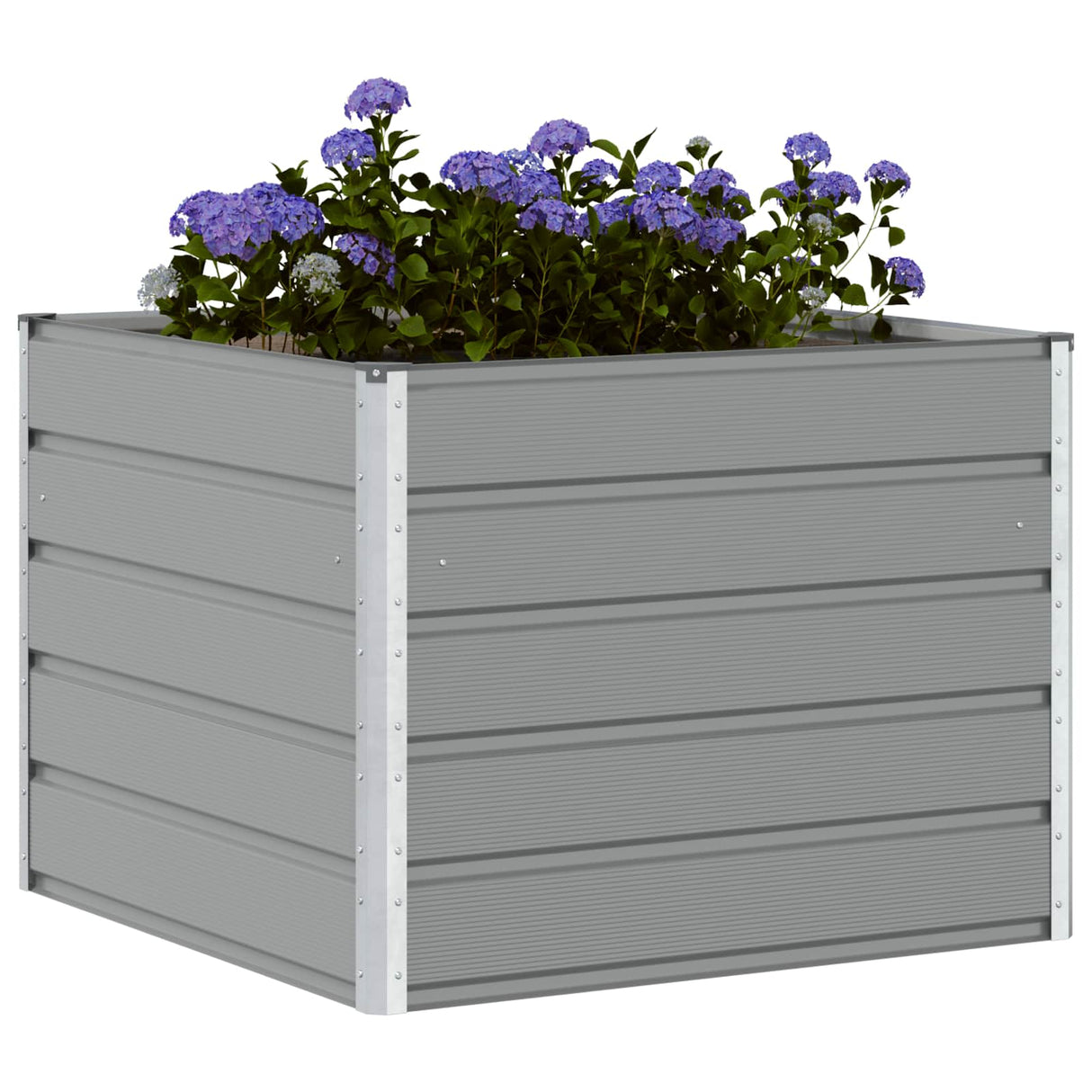 Planter Light Grey 100 x 100 x 75 cm Steel