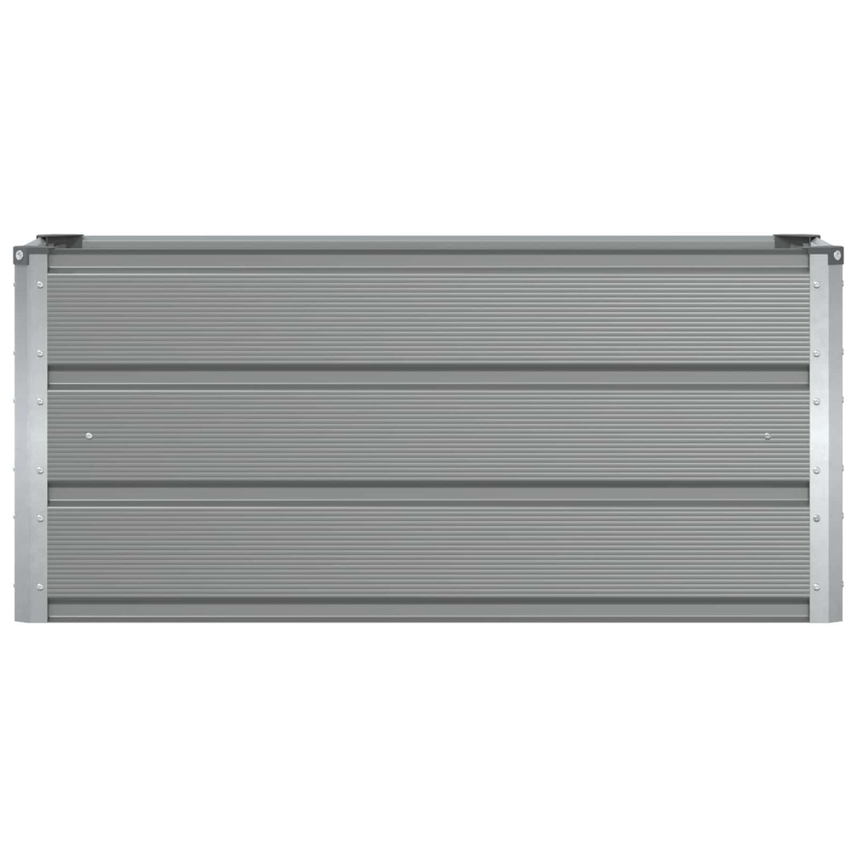 Planter Light Grey 100 x 40 x 45 cm Steel