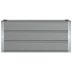 Planter Light Grey 100 x 40 x 45 cm Steel