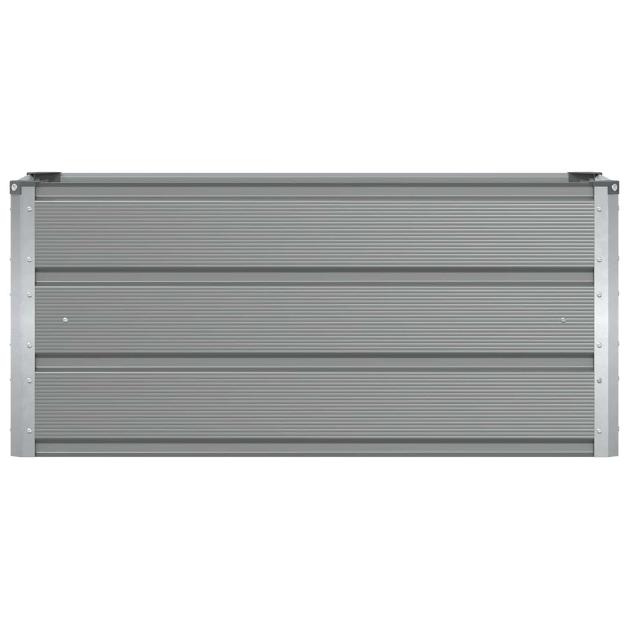 Planter Light Grey 100 x 40 x 45 cm Steel