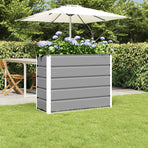 Planter Light Grey 100 x 40 x 75 cm Steel