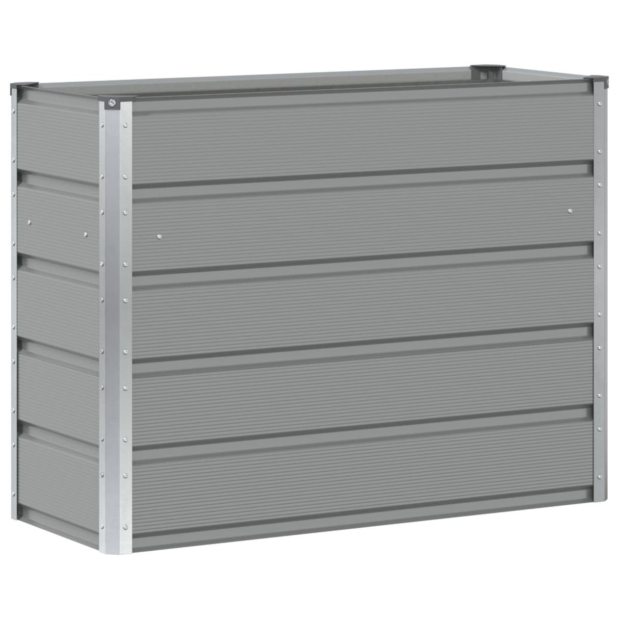 Planter Light Grey 100 x 40 x 75 cm Steel