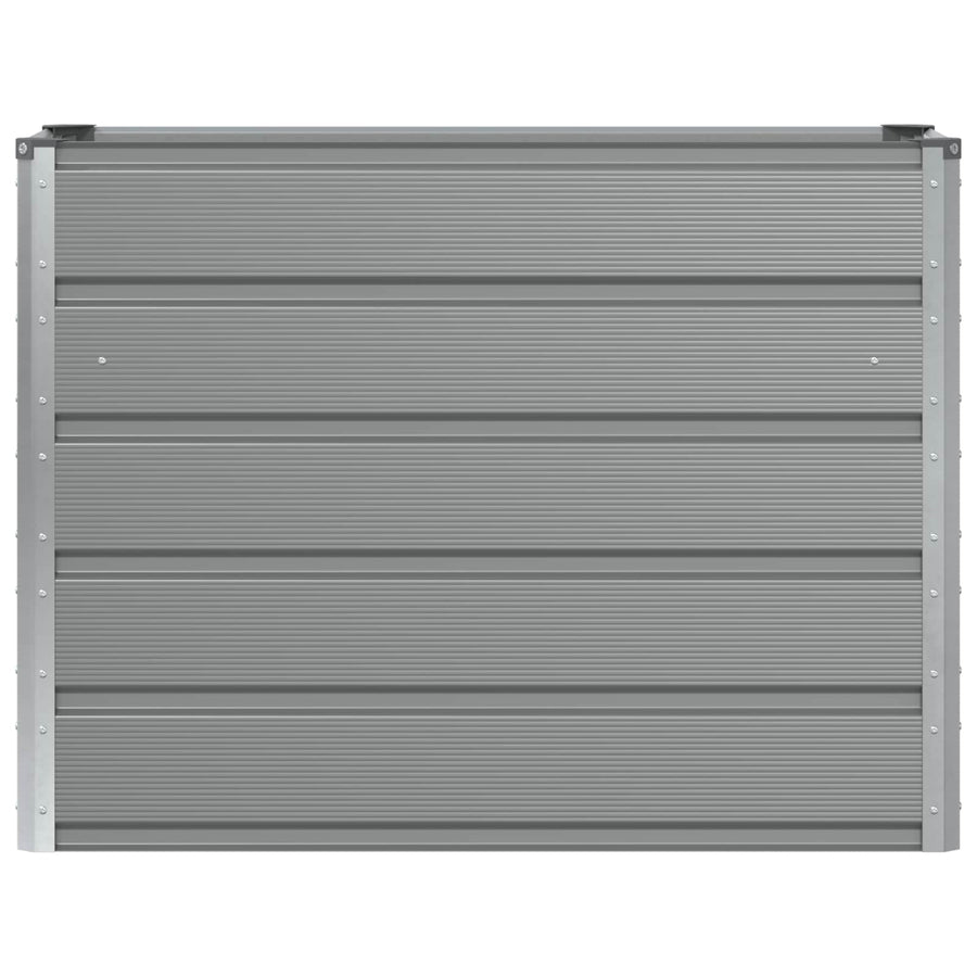 Planter Light Grey 100 x 40 x 75 cm Steel