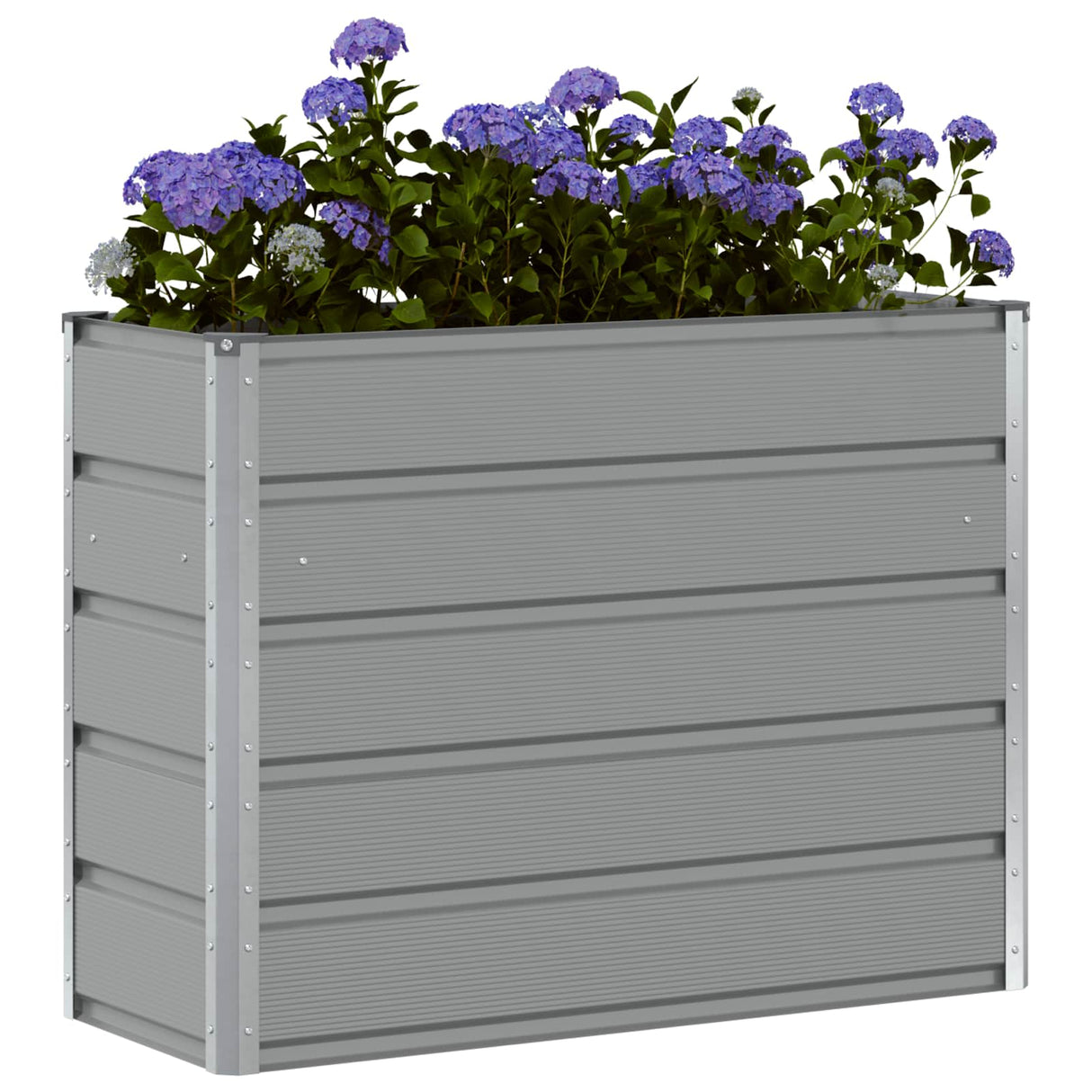 Planter Light Grey 100 x 40 x 75 cm Steel
