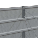 Planter Light Grey 160 x 40 x 45 cm Steel - 45-Degree Angle