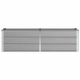 Planter Light Grey 160 x 40 x 45 cm Steel