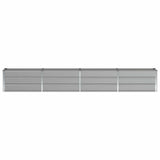 Planter Light Grey 320 x 40 x 45 cm Steel
