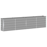 Planter Light Grey 320 x 40 x 75 cm Steel