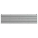 Planter Light Grey 320 x 40 x 75 cm Steel