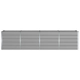 Planter Light Grey 320 x 80 x 75 cm Steel