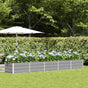 Planter Light Grey 400 x 80 x 45 cm Steel