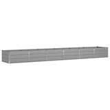 Planter Light Grey 480 x 80 x 45 cm Steel