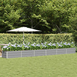 Planter Light Grey 600 x 80 x 45 cm Steel