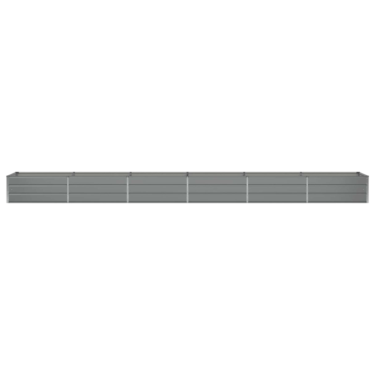Planter Light Grey 600 x 80 x 45 cm Steel