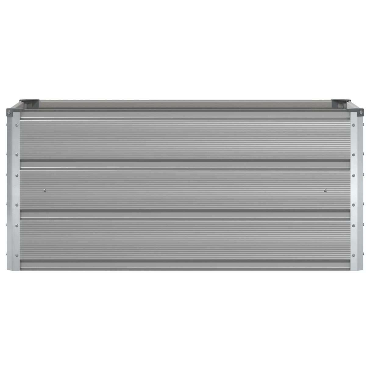 Planter Light Grey 100 x 50 x 45 cm Galvanised Steel